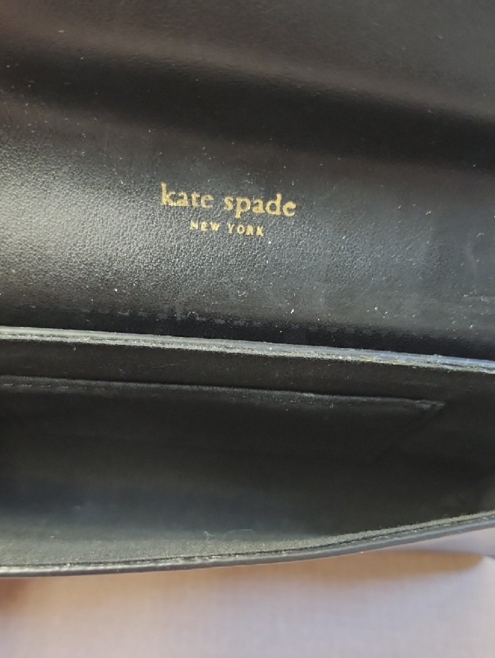 kate spade Black Leather Bow Belt Bag with Polka Dot Socks - Picture 5 of 6